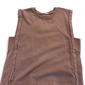 Women's Brown Muscle Tank Top